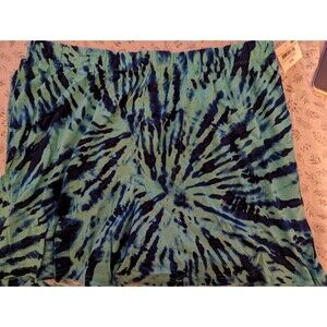 Women Jenni Intimates Sleep Shorts Aqua Burst Size 3XL Elastic Waist Band